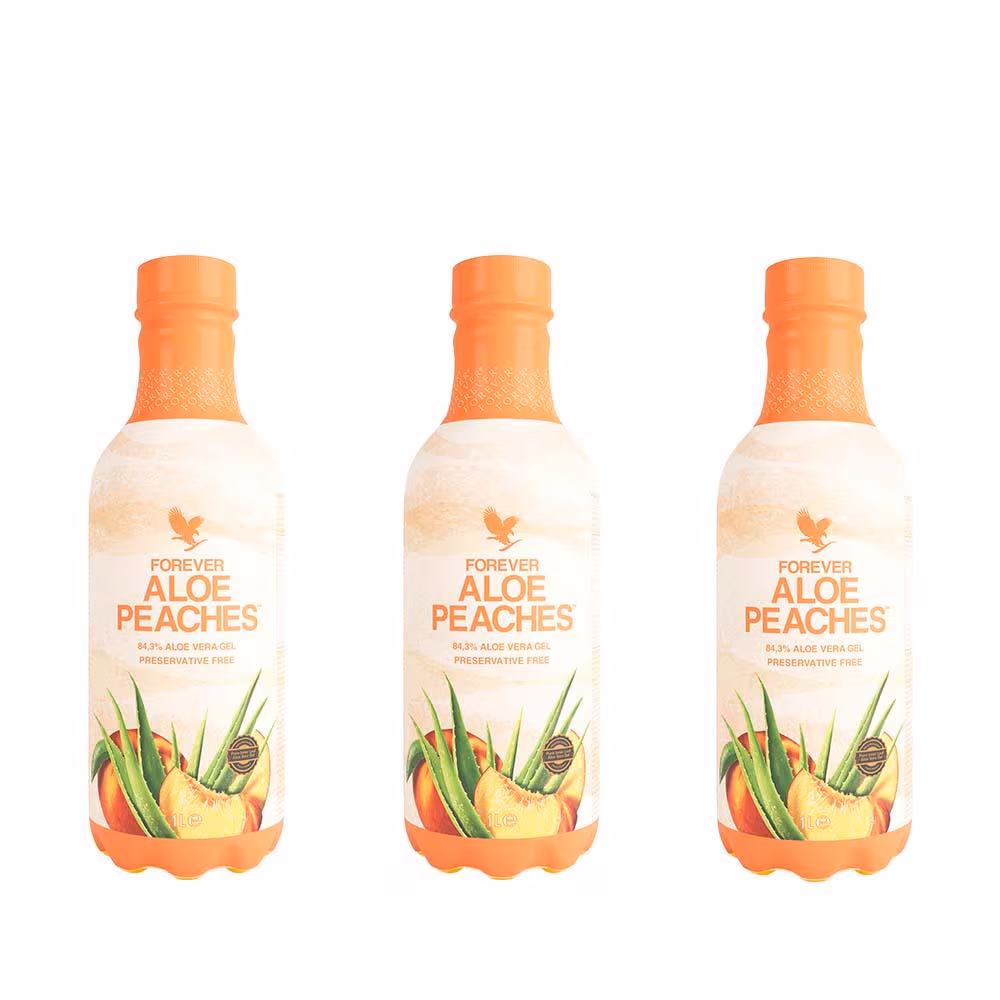 Forever Aloe Peaches (3x1 liter)